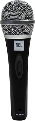Microphone dynamique portatif unidirectionnel jbl xlr cshm10 avec interrupteur marche/arrêt (câble non inclus)