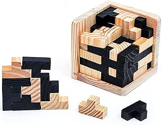 Casse-tête chinois en bois kongming luban luk pour enfants et adultes, jouet cadeau
