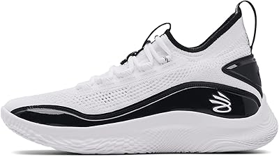 Chaussures de basket-ball ua curry 8 nm team, noir/blanc 002