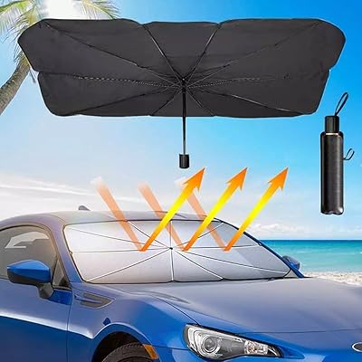 Parapluie pliable pour protection uv pour pare-brise de voiture, isolation thermique pour protection