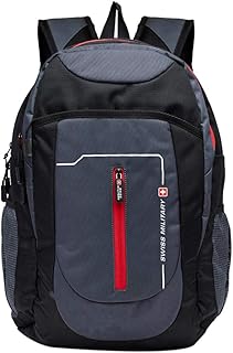 Sac à dos pour ordinateur portable swiss military 25 litres, gris et noir