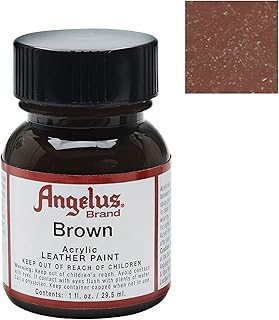 Peinture acrylique pour cuir inglis, anti-fissure et flexible, 1 oz, marron