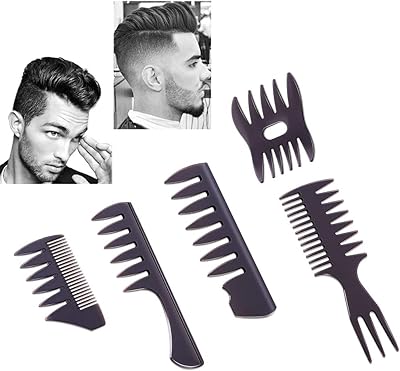 Ensemble de peignes de coiffure pour salon de coiffure, 5 pièces, ensemble