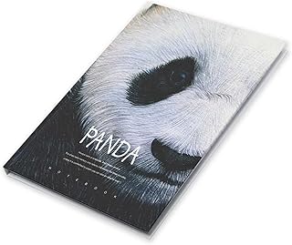 Fis lot de 5 cahiers à couverture rigide, 96 feuilles a5 panda design