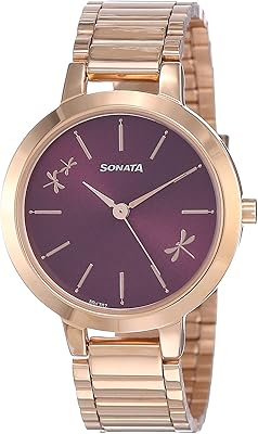 Montre analogique pour femme sonata play à cadran violet - nn8141wm02/np8141wm02, bracelet, bracelet