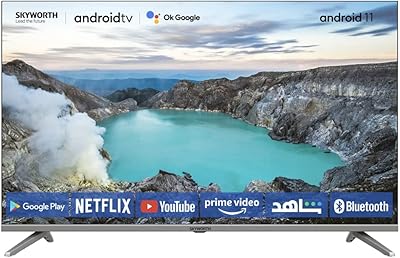 Skyworth 40 pouces smart tv sans cadre android 11 avec google play assistant