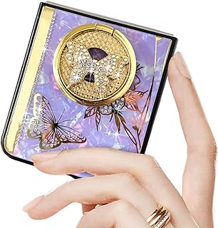 Coque samsung galaxy z flip 4 avec béquille paillettes de luxe
