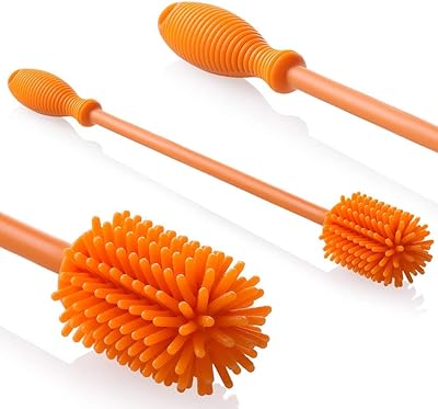 Brosse à bouteille en silicone | 1 brosse | nettoyeur de bouteille