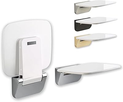 Siège de douche pliable mural lean - peut contenir jusqu'à 350 lb, siège
