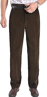 Pantalon droit décontracté en velours côtelé pour hommes