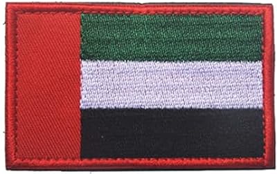 Patch de conception militaire tactique du drapeau des émirats arabes unis brodé, 8