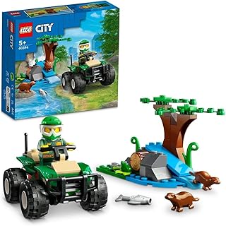 Ensemble de construction lego® habitat 60394 city atv et otter (90 pièces)