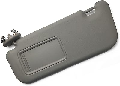 Pour toyota yaris 2008-2013, pare-soleil intérieur gris foncé avec pare-soleil miroir pare-soleil