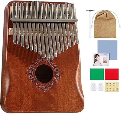 Kalimba marimba 17 touches, piano à pouce mbira portable avec sac de transport