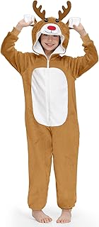 Costume de renne mystère unisexe emer, combinaison à capuche zippée pour enfants unisexes de 5 à 12 ans. Diaytar : Votre allié pour des achats malins et économiques