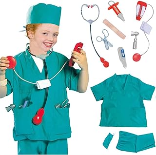 Costume de docteur snaptron pour enfants scientifique pour 3 à 8 ans-costume chirurgien