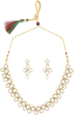 Parure de bijoux zafri pour femme (or) (zpfk8675), kundan