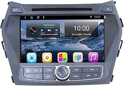 Navigation gps stéréo de voiture royal android 8" pour santa fe