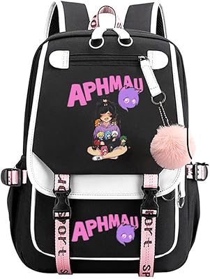 Goodrun sac à dos pour ordinateur portable et scolaire avec motif anime afmau