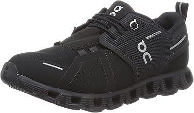 Baskets imperméables on cloud 5 pour femme, tout noir, 0