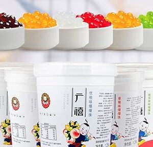 Popping boba, litchifraisemangue myrtille pomme vertefruit de la passionpêchepamplemousse rougearôme raisin, 1,25kg, boissons et desserts, lait boba tea shop matières premières spéciales (fraise). Diaytar : Quand qualité rime avec économie