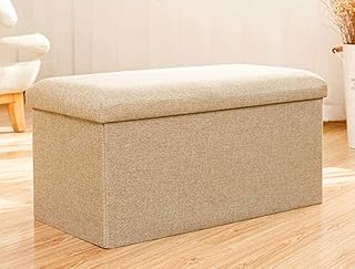 Cube ottoman de rangement pliable avec repose-pieds de rangement et banc de rangement
