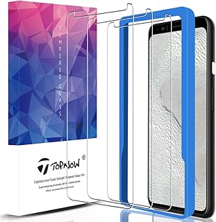 Topnow [3-pack] pour google pixel 4 protecteur d'écran, verre trempé [compatible avec coque]
