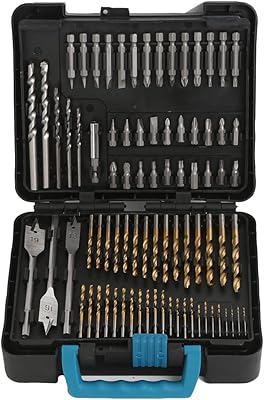 Jeu de 204 forets électriques v tools avec embouts hss et sac