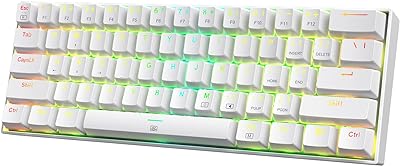 Clavier de jeu filaire redragon born k630 60 % rvb, clavier mécanique compact