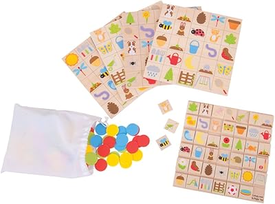 Jeu de société de bingo de jardin big jiggs toys