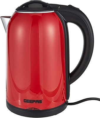 Bouilloire électrique geepas rouge marron gk38013 17 l