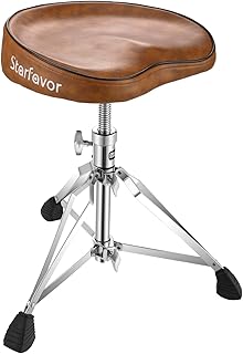 Tabouret de batterie rembourré à hauteur réglable starfavor drum throne, avec tabouret double