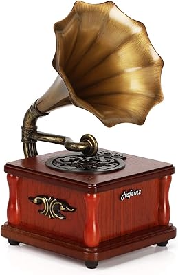 Haut-parleur sans fil rétro ecosh, mini phonographe, bluetooth 5.0, décorations de divertissement à