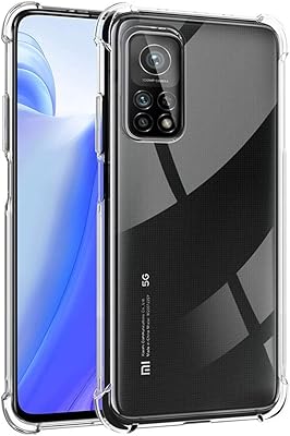 Coque arrière transparente de luxe à absorption des chocs margoun pour xiaomi mi