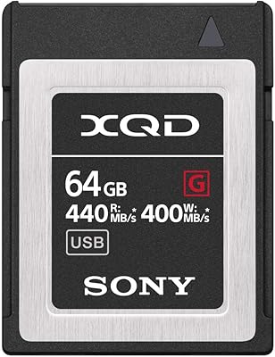 Carte mémoire professionnelle sony xqd g series 64 go (qd-g64f/j)
