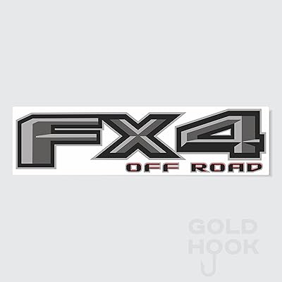 Autocollants tout-terrain fx4 pour autocollants robustes ford f150 f (noir/gris)