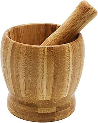 Ensemble pilon et mortier bonita | bambou de qualité supérieure idéal