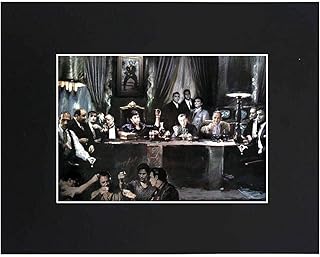 Scarface mafia parrain du gang soprano art print peinture photo impression mini poster cadeau décoration murale taille avec tapis noir 11x14. Diaytar : Là où commence votre expérience shopping idéale
