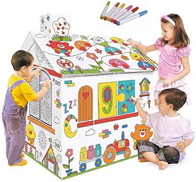 Ikam grand jouet de coloriage en carton pour projets d'artisanat créatif assemblage