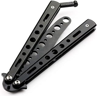 Couteau d'entraînement papillon efusi, couteau d'entraînement pliant en acier avec lame non affûtée