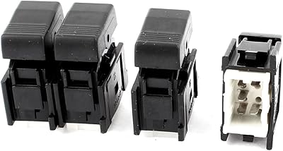 4 pièces qtq go item dc interrupteur à bouton-poussoir de levage en verre