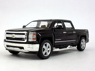 Kinsmart chevy silverado ltz crew cab 4x4 1/46 modèle de voiture en métal