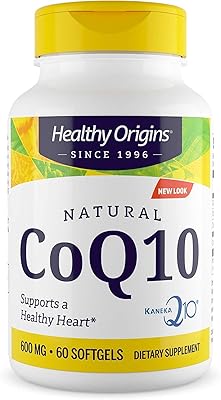 Healthy origins coq10 (kaneka q10), 600 mg - supplément santé cardiaque et énergie