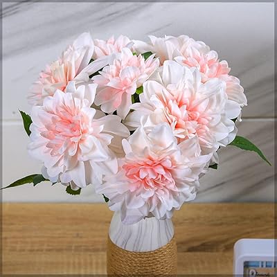 Yatai bouquet de fleurs artificielles, 2 bouquets de fausses fleurs, œillets en plastique