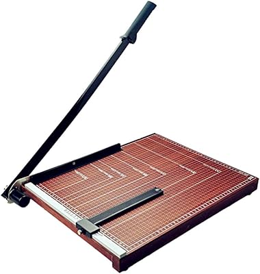 Coupe-papier a4 facile avec base en bois tcos010-a4wd1 (jusqu'à 12 feuilles)