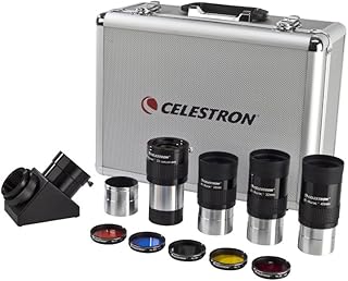 Ensemble d'accessoires d'oculaire et de filtre celestron de 12 pièces dans un étui