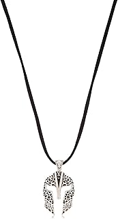 Collier en cuir noir avec casque spartiate pour homme - ee3275mmt, cuir, sans pierres précieuses. Diaytar Sénégal : Le plaisir d'acheter sans se priver