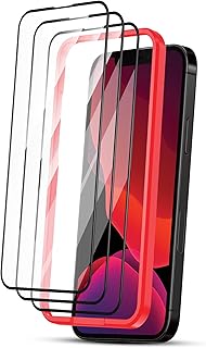 Protecteur d'écran en verre transparent moxido ultra hd avec cadre d'installation facile