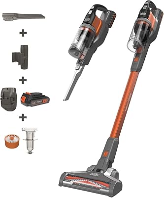 Aspirateur sans fil 4 en 1 black & decker, 18 v, 36 wh