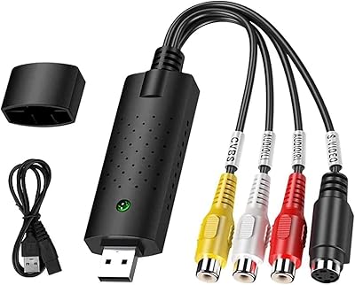 Convertisseur audio vidéo usb, convertisseur vhs vers numérique, carte de capture vidéo analogique